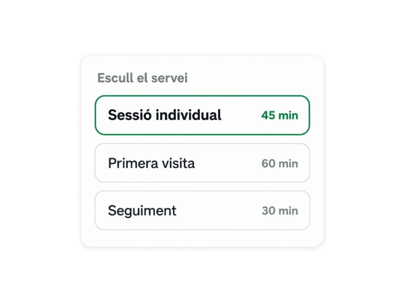 escull el servei